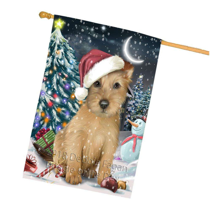 Have a Holly Jolly Australian Terrier Dog Christmas  House Flag FLG51757