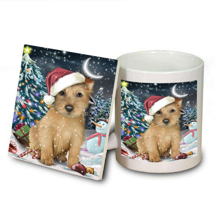 Have a Holly Jolly Australian Terrier Dog Christmas  Mug and Coaster Set MUC51616