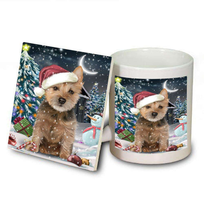 Have a Holly Jolly Australian Terrier Dog Christmas  Mug and Coaster Set MUC51619