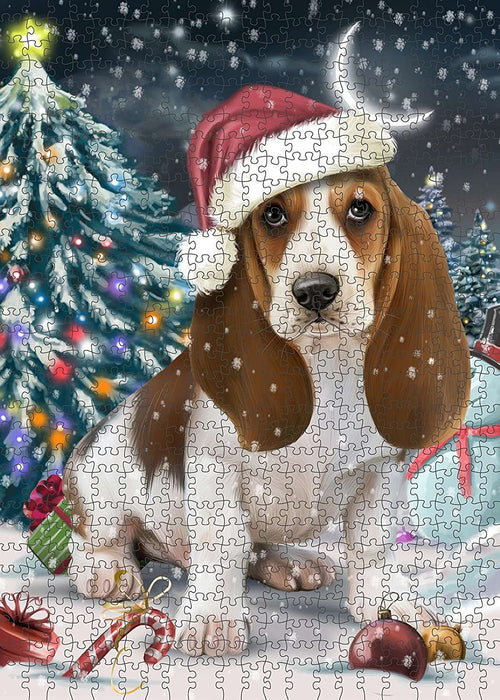Have a Holly Jolly Basset Hound Dog Christmas Puzzle with Photo Tin PUZL096