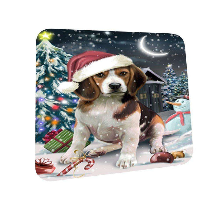 Have a Holly Jolly Beagle Dog Christmas Coasters CST624 (Set of 4)