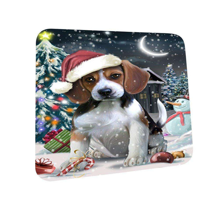 Have a Holly Jolly Beagle Dog Christmas Coasters CST625 (Set of 4)