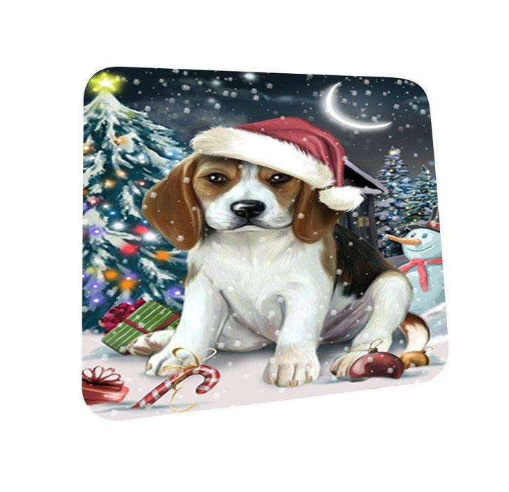 Have a Holly Jolly Beagle Dog Christmas Coasters CST626 (Set of 4)