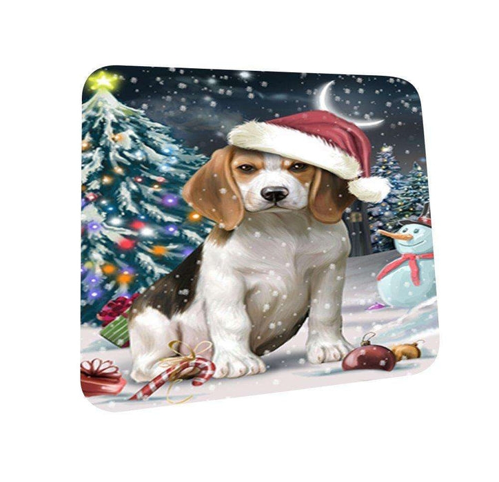 Have a Holly Jolly Beagle Dog Christmas Coasters CST627 (Set of 4)