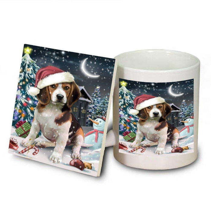 Have a Holly Jolly Beagle Dog Christmas Mug and Coaster Set MUC0081