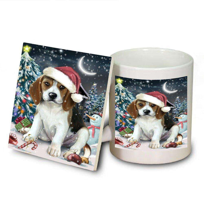Have a Holly Jolly Beagle Dog Christmas Mug and Coaster Set MUC0083