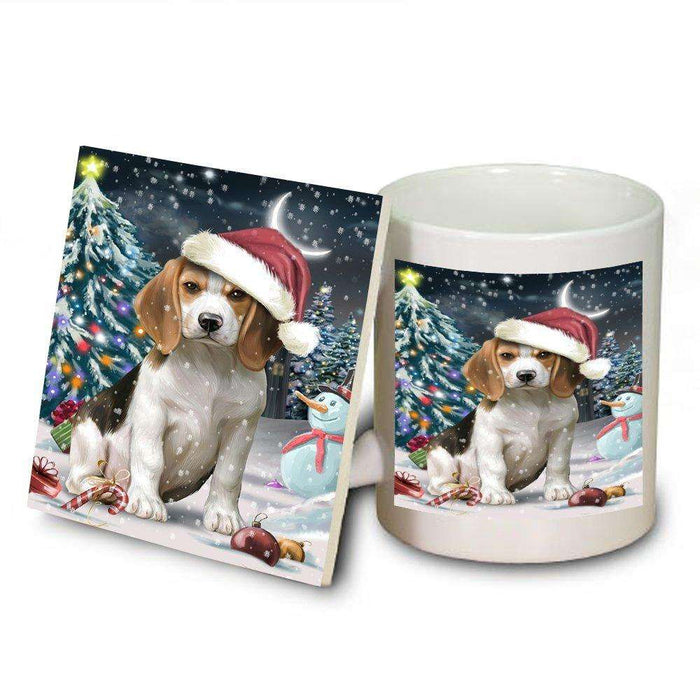 Have a Holly Jolly Beagle Dog Christmas Mug and Coaster Set MUC0084