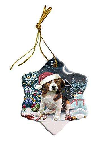 Have a Holly Jolly Beagle Dog Christmas Star Ornament POR2381
