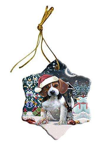 Have a Holly Jolly Beagle Dog Christmas Star Ornament POR2382