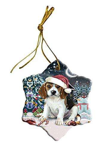 Have a Holly Jolly Beagle Dog Christmas Star Ornament POR2383