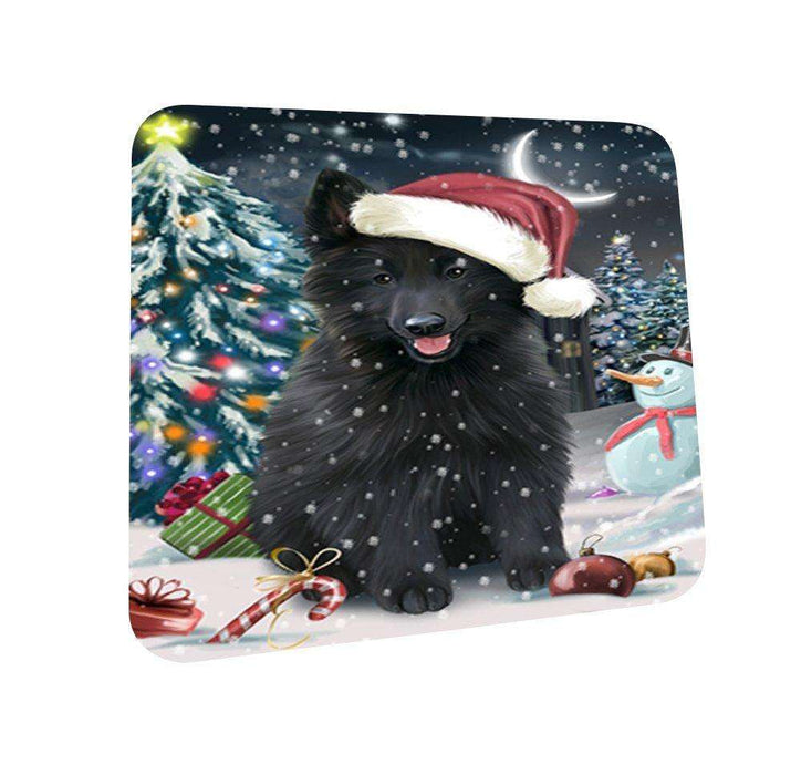 Have a Holly Jolly Belgian Shepherd Dog Christmas Coasters CST056 (Set of 4)