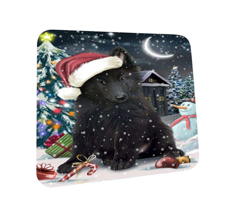 Have a Holly Jolly Belgian Shepherd Dog Christmas Coasters CST058 (Set of 4)
