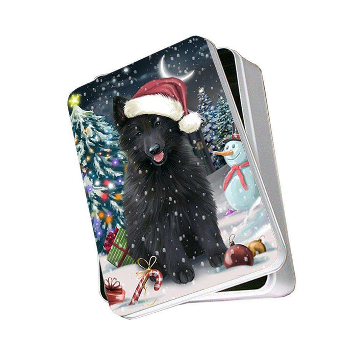 Have a Holly Jolly Belgian Shepherd Dog Christmas Photo Storage Tin PTIN0150