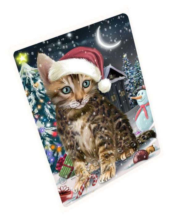 Have a Holly Jolly Bengal Cat Christmas Large Refrigerator / Dishwasher Magnet RMAG70266