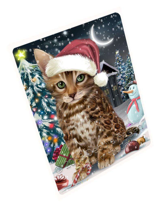 Have a Holly Jolly Bengal Cat Christmas Large Refrigerator / Dishwasher Magnet RMAG70272