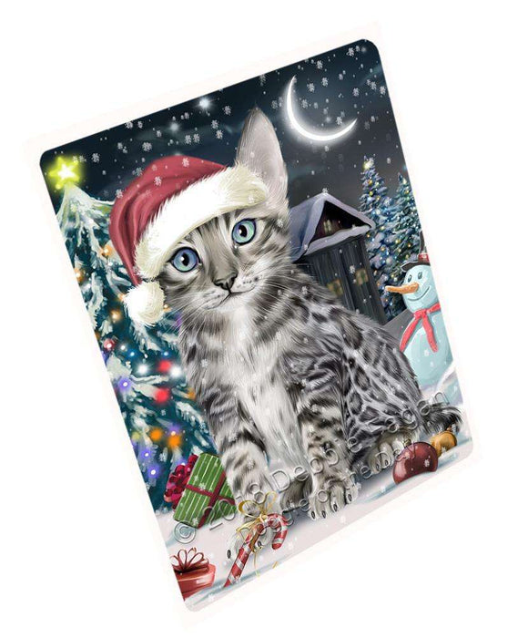 Have a Holly Jolly Bengal Cat Christmas Large Refrigerator / Dishwasher Magnet RMAG70278