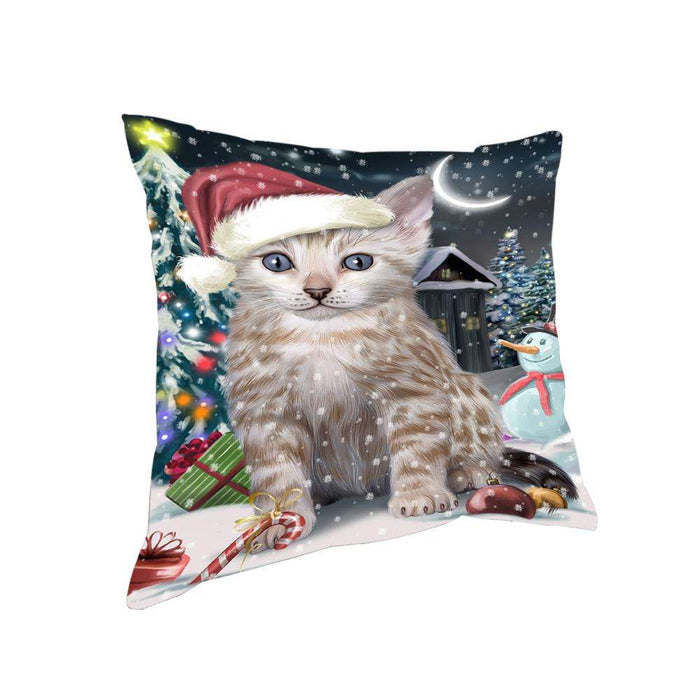Have a Holly Jolly Bengal Cat Christmas Pillow PIL62888