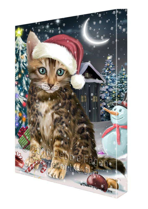 Have a Holly Jolly Bengal Cat Christmas  Canvas Print Wall Art Décor CVS81917