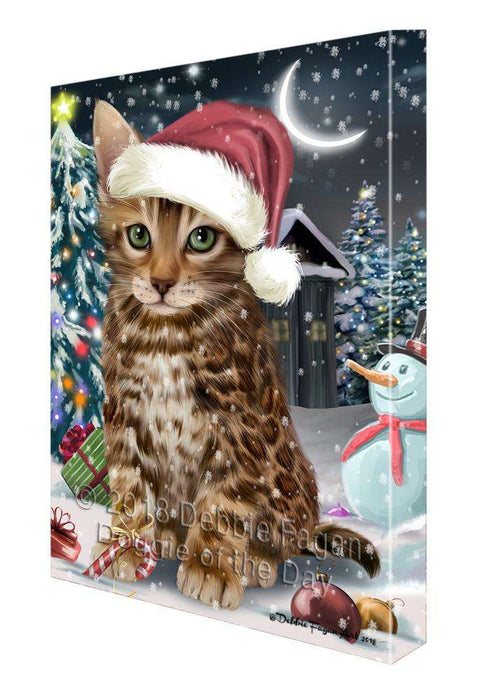 Have a Holly Jolly Bengal Cat Christmas  Canvas Print Wall Art Décor CVS81926