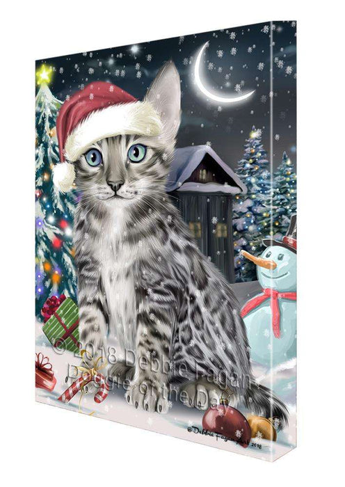 Have a Holly Jolly Bengal Cat Christmas  Canvas Print Wall Art Décor CVS81935