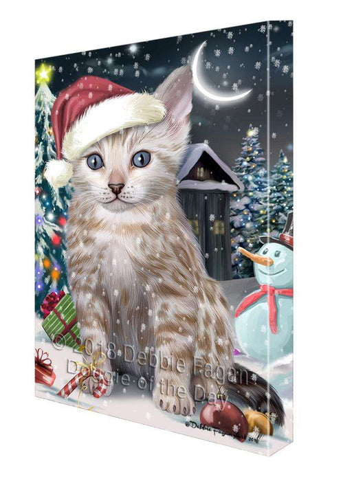Have a Holly Jolly Bengal Cat Christmas  Canvas Print Wall Art Décor CVS81944