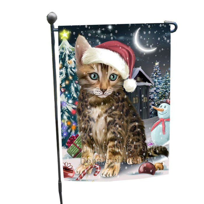 Have a Holly Jolly Bengal Cat Christmas  Garden Flag GFLG51625