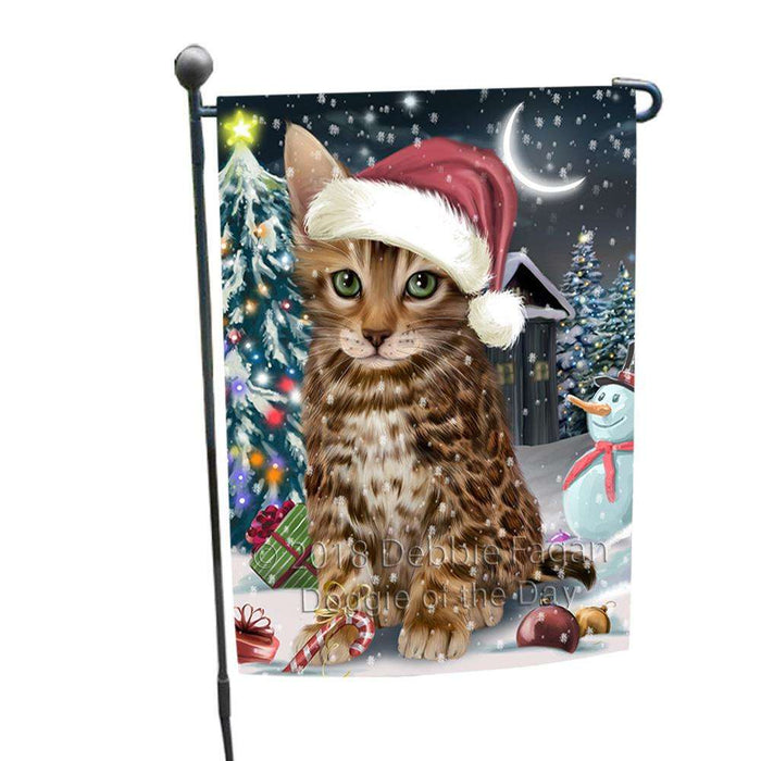 Have a Holly Jolly Bengal Cat Christmas  Garden Flag GFLG51626