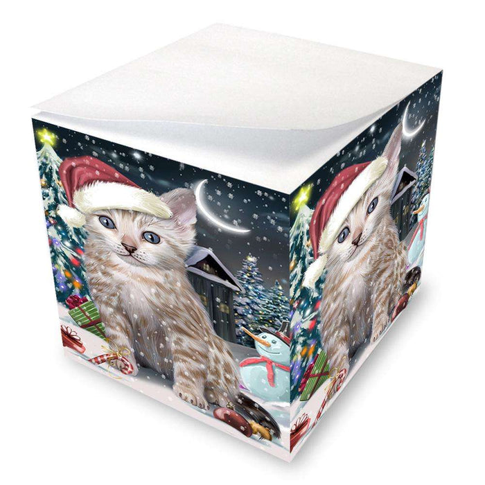 Have a Holly Jolly Bengal Cat Christmas  Note Cube NOC51631