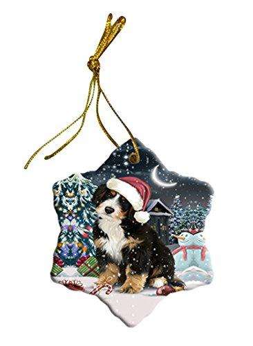 Have a Holly Jolly Bernedoodle Dog Christmas Star Ornament POR2457