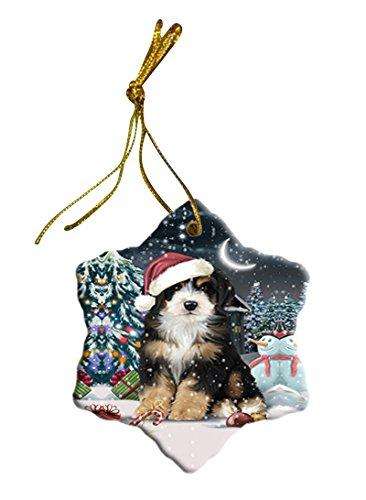 Have a Holly Jolly Bernedoodle Dog Christmas Star Ornament POR2458