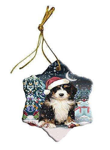 Have a Holly Jolly Bernedoodle Dog Christmas Star Ornament POR2459