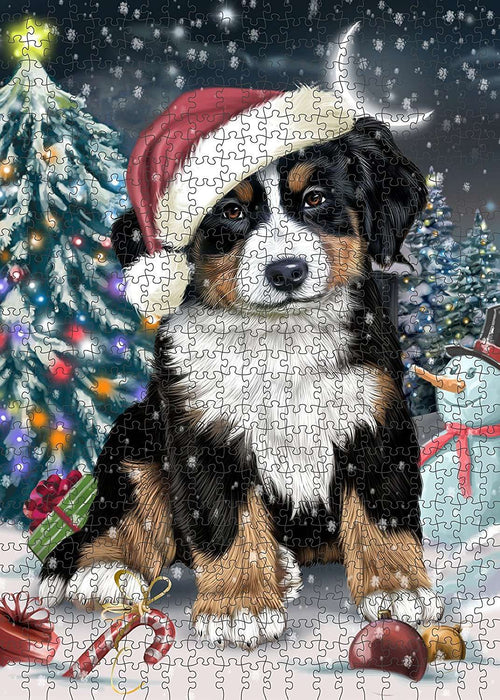 Have a Holly Jolly Bernese Mountain Dog Christmas Puzzle with Photo Tin PUZL045