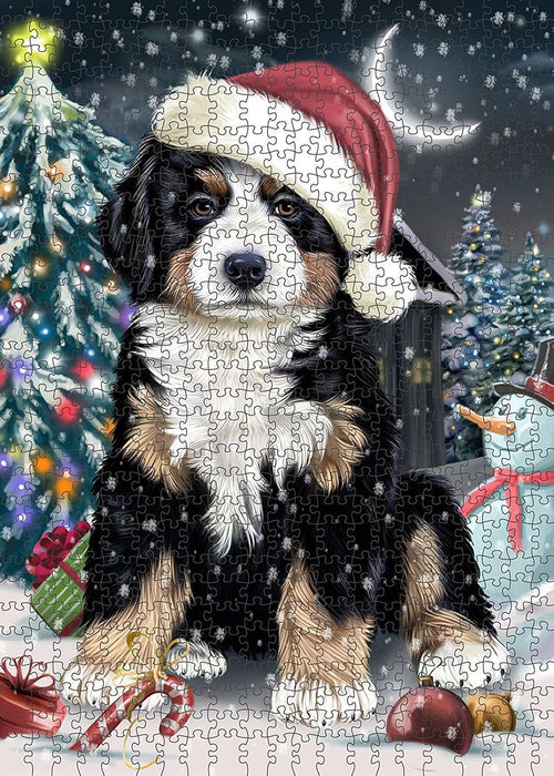 Have a Holly Jolly Bernese Mountain Dog Christmas Puzzle with Photo Tin PUZL051