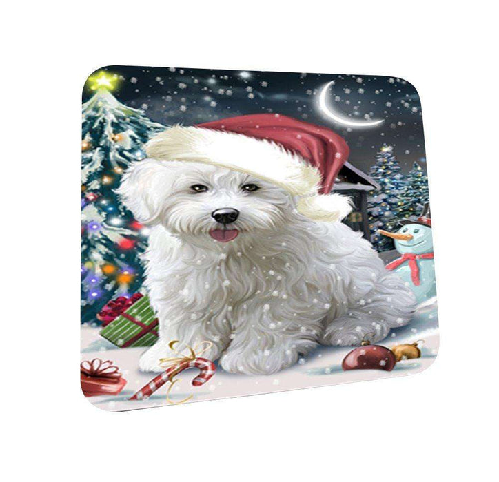 Have a Holly Jolly Bichon Dog Christmas Coasters CST628 (Set of 4)