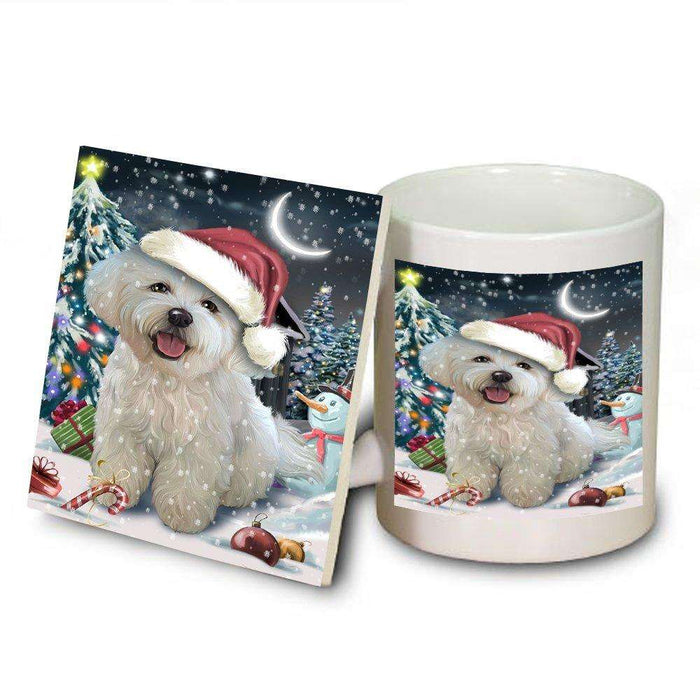 Have a Holly Jolly Bichon Frise Dog Christmas Mug and Coaster Set MUC0087