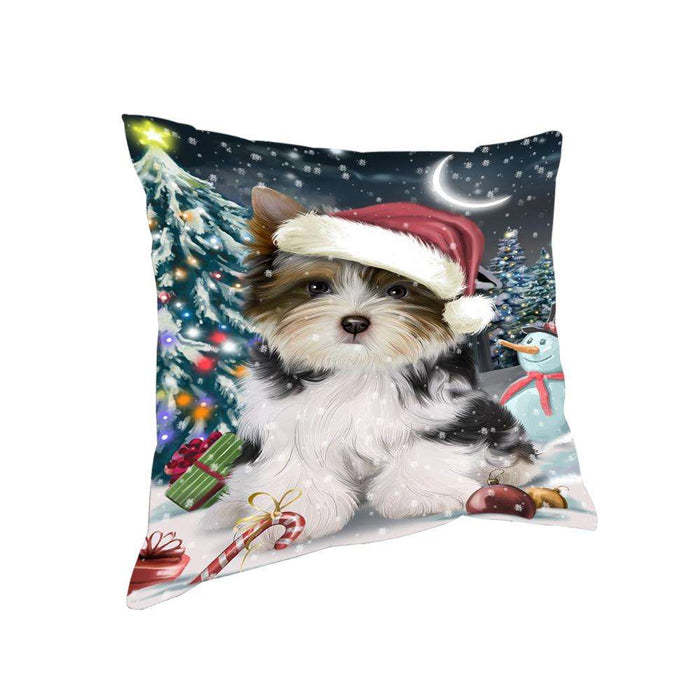 Have a Holly Jolly Biewer Terrier Dog Christmas Pillow PIL62892