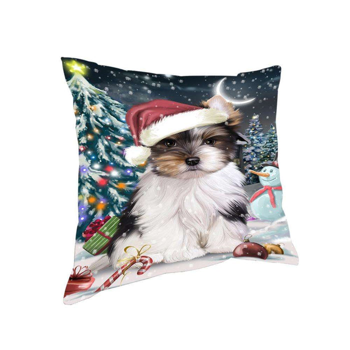 Have a Holly Jolly Biewer Terrier Dog Christmas Pillow PIL62900