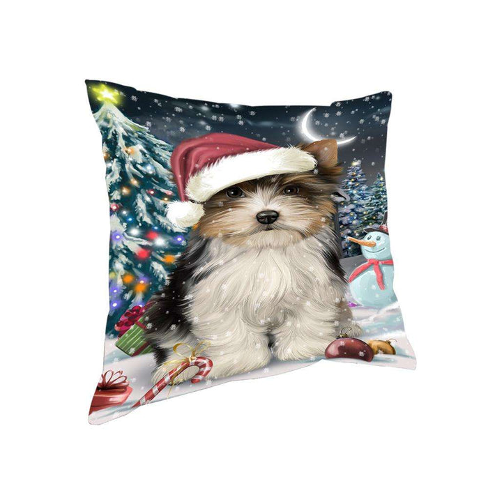 Have a Holly Jolly Biewer Terrier Dog Christmas Pillow PIL62904