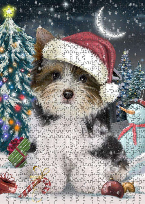 Have a Holly Jolly Biewer Terrier Dog Christmas Puzzle with Photo Tin PUZL58983