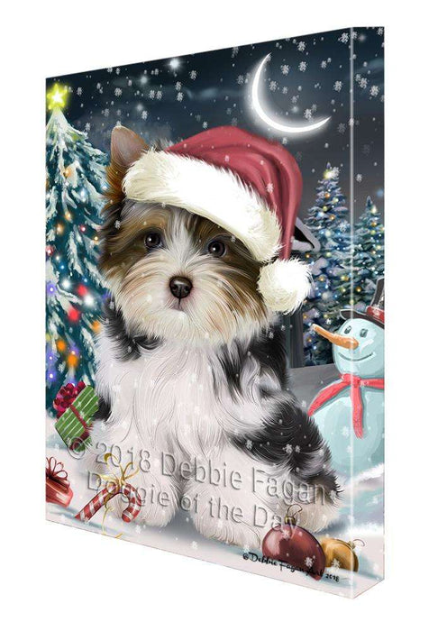 Have a Holly Jolly Biewer Terrier Dog Christmas  Canvas Print Wall Art Décor CVS81953