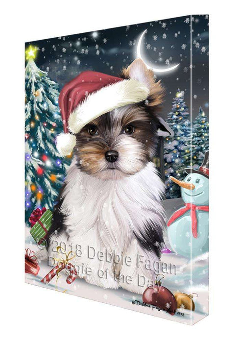 Have a Holly Jolly Biewer Terrier Dog Christmas  Canvas Print Wall Art Décor CVS81971