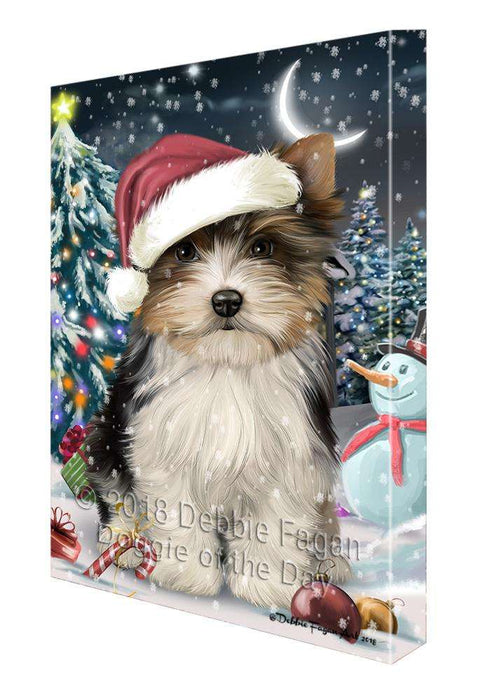 Have a Holly Jolly Biewer Terrier Dog Christmas  Canvas Print Wall Art Décor CVS81980
