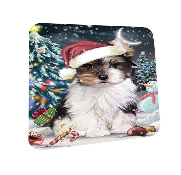 Have a Holly Jolly Biewer Terrier Dog Christmas  Coasters Set of 4 CST51593