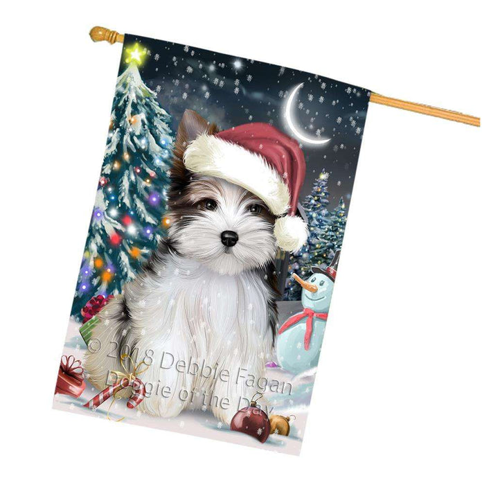 Have a Holly Jolly Biewer Terrier Dog Christmas  House Flag FLG51766