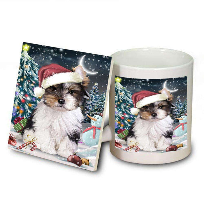 Have a Holly Jolly Biewer Terrier Dog Christmas  Mug and Coaster Set MUC51626