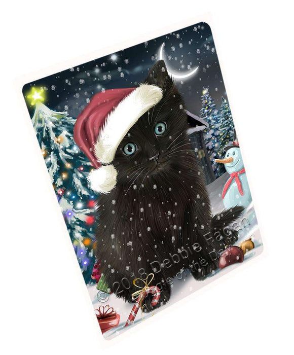 Have a Holly Jolly Black Cat Christmas Cutting Board C59157