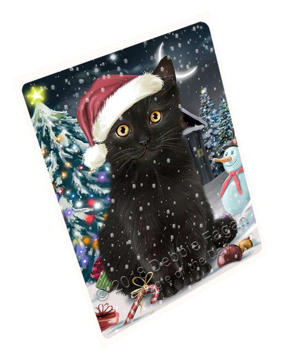 Have a Holly Jolly Black Cat Christmas Cutting Board C59160