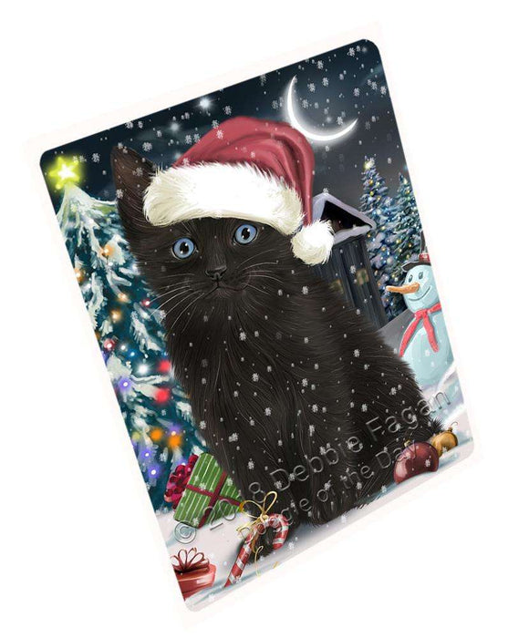 Have a Holly Jolly Black Cat Christmas Cutting Board C59163