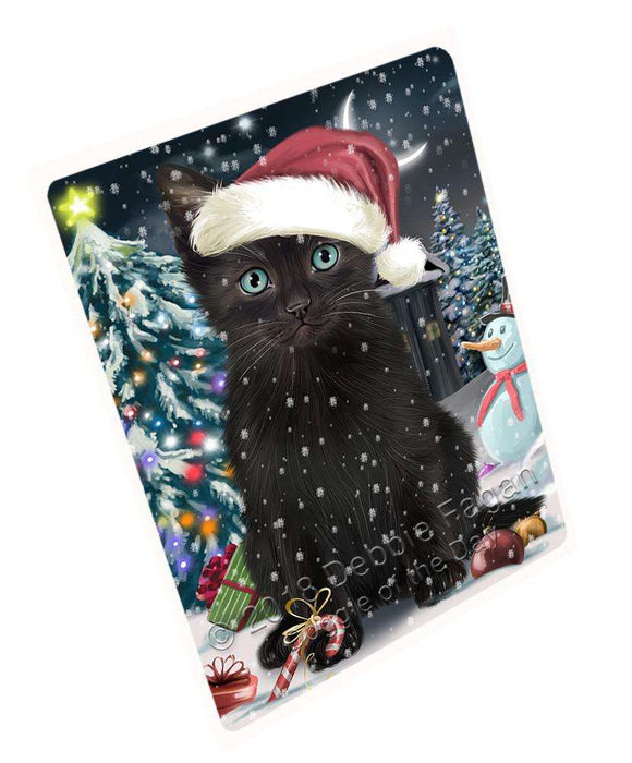 Have a Holly Jolly Black Cat Christmas Cutting Board C59166