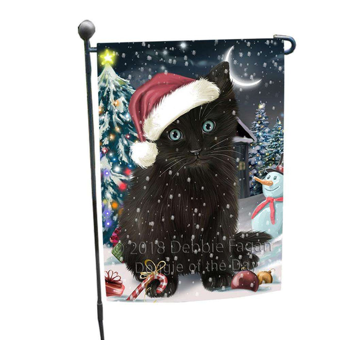 Have a Holly Jolly Black Cat Christmas  Garden Flag GFLG51633